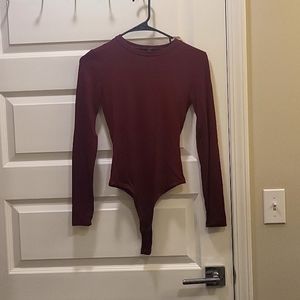 Lulu's burgundy bodysuit